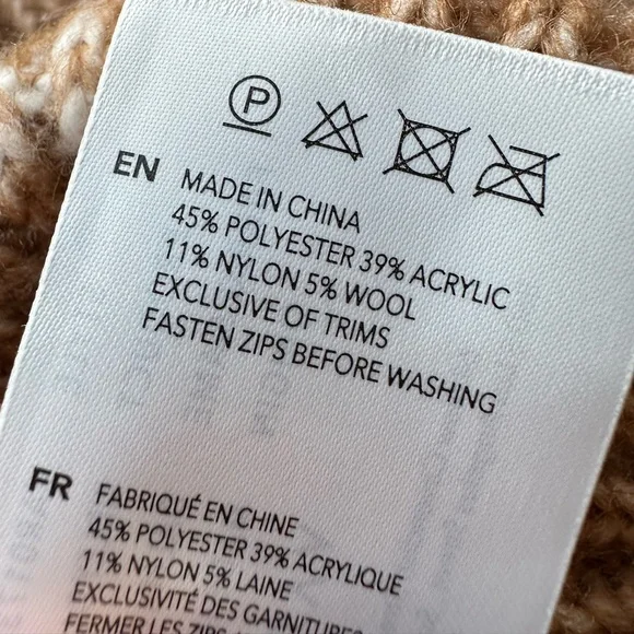 VARLEY‎ SIZE M MEDIUM Ridley Dalmation Half-Zip Pullover SWEATER golden bronze - Picture 6 of 7